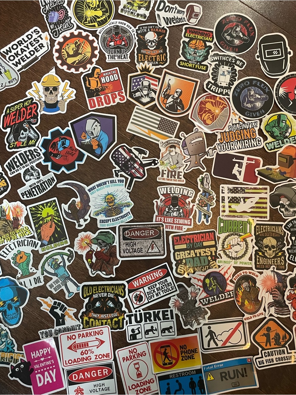 Assorted Electrician & Welding Sticker Pack - Multicolor 2 for $15